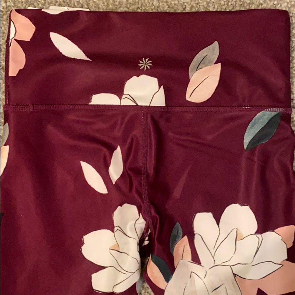 π Athleta Floral Elation 7/8 Tight Leg Purple XS - Picture 5 of 6